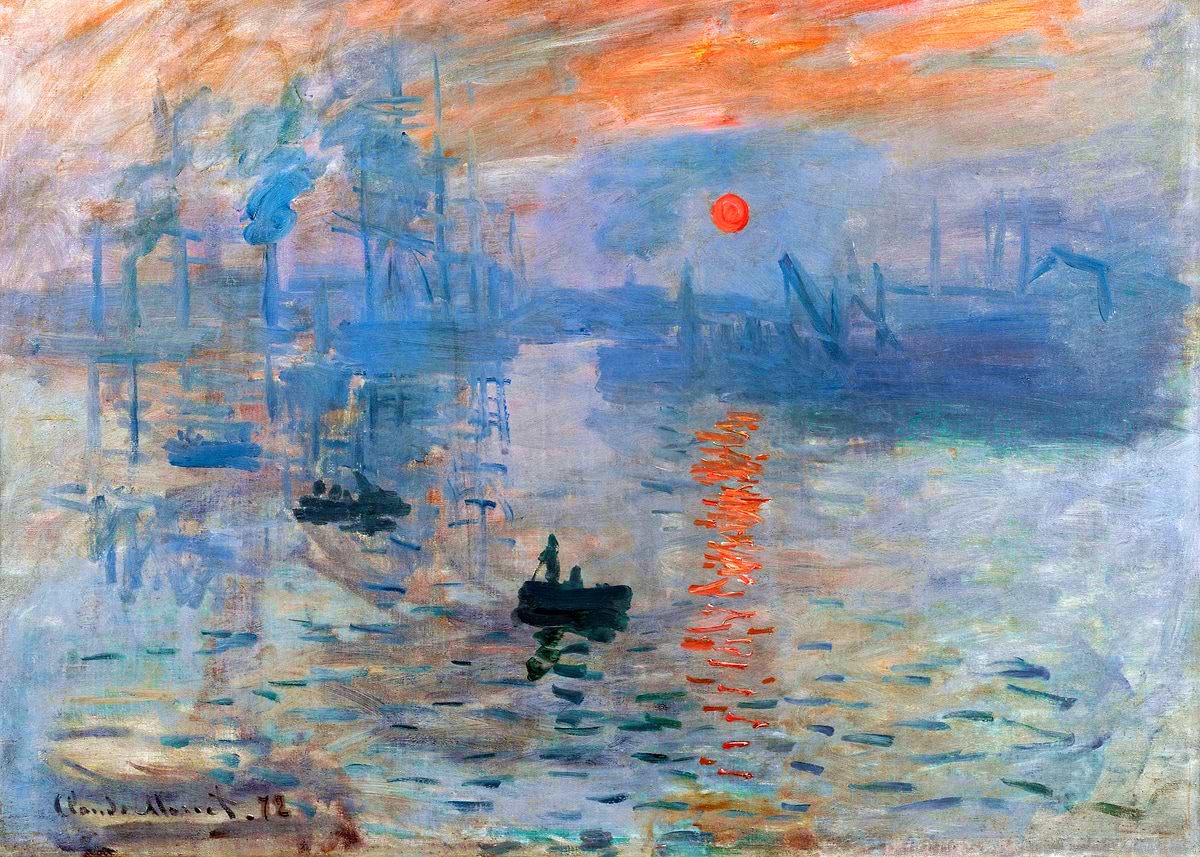 Impression, soleil levant by Claude Monet' Poster, picture, metal