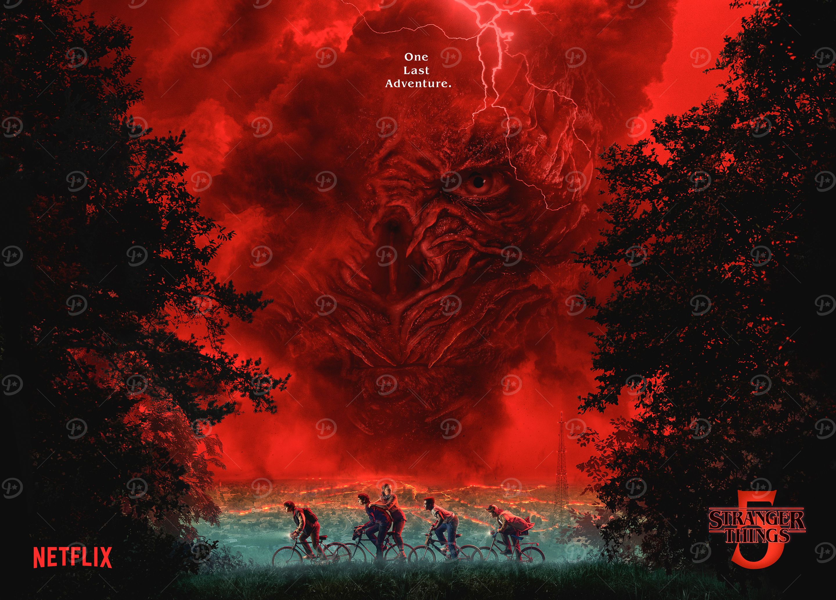 'Stranger Things 5 One Last Adventure' Poster, picture, metal print