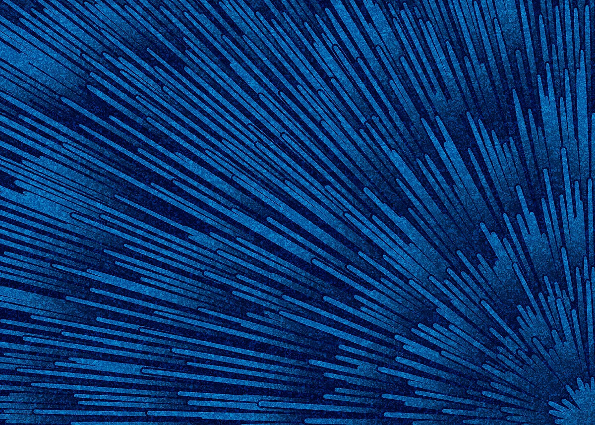 'Blue Abstract Radial Lines Pattern' Poster, picture, metal print ...