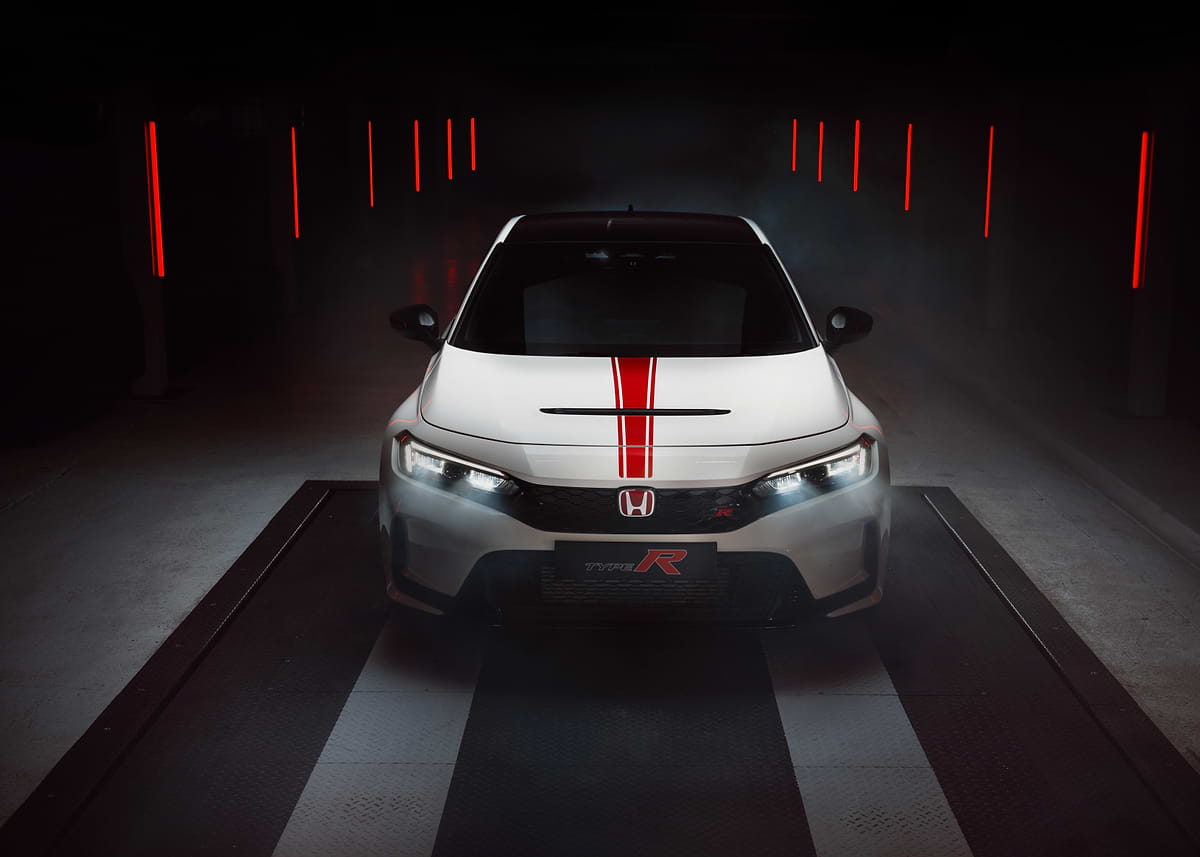 'Honda Civic Type R Front View' Poster, picture, metal print, paint by ...