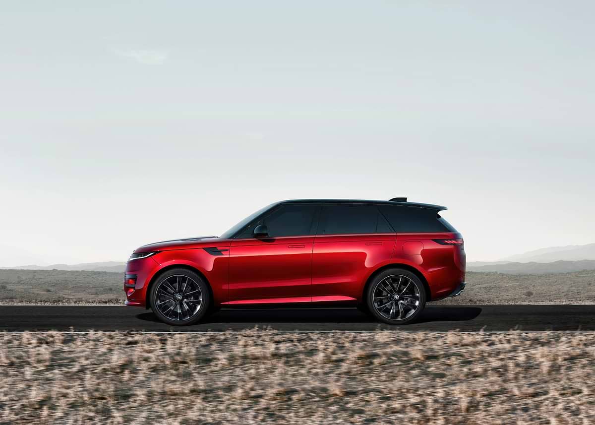 Red Rover View 'Red Range Rover Sport Side View' Poster, picture, metal print, paint ...