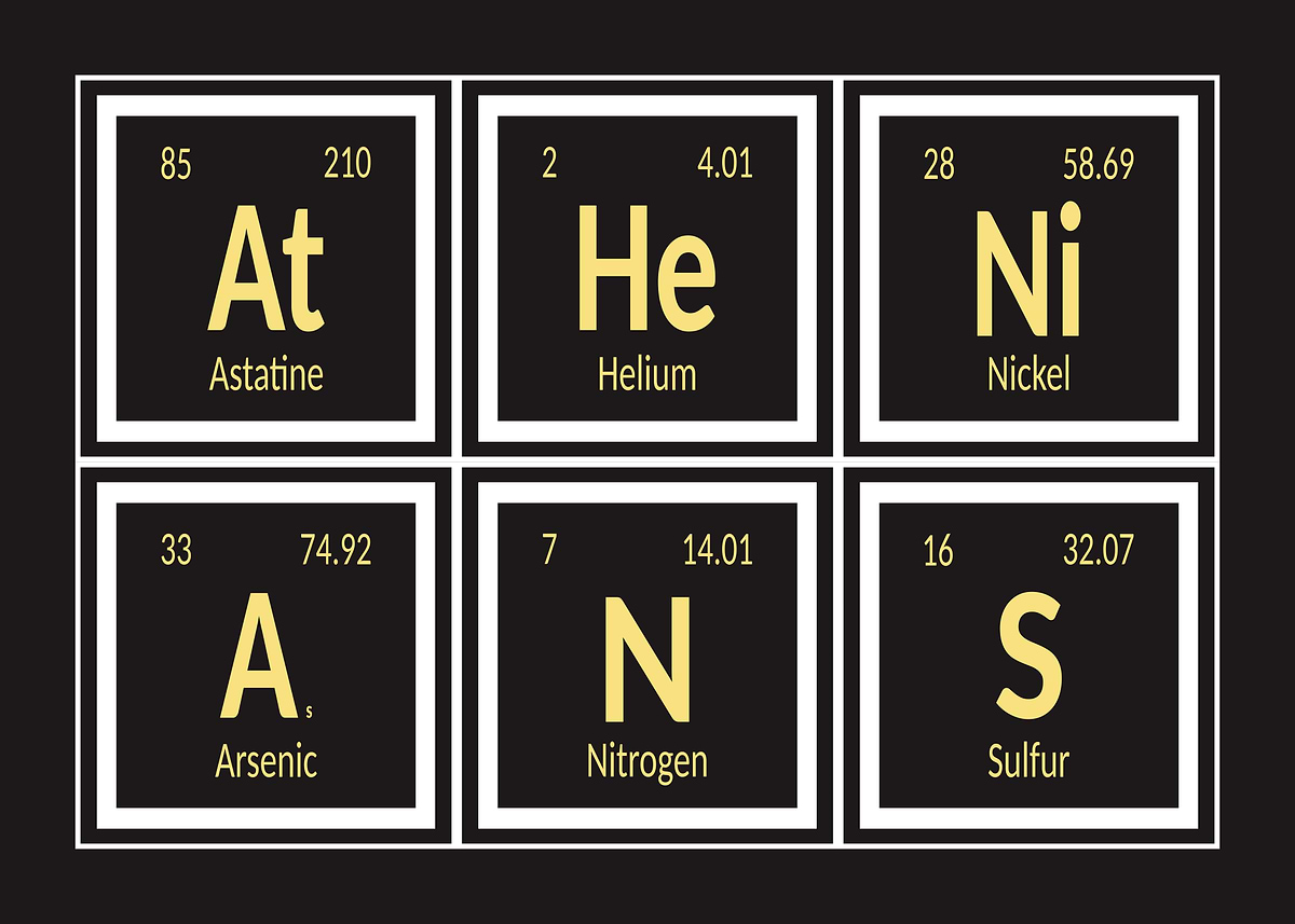 Athens Element 'Periodic Table Elements: Athenians' Poster, picture, metal print ...