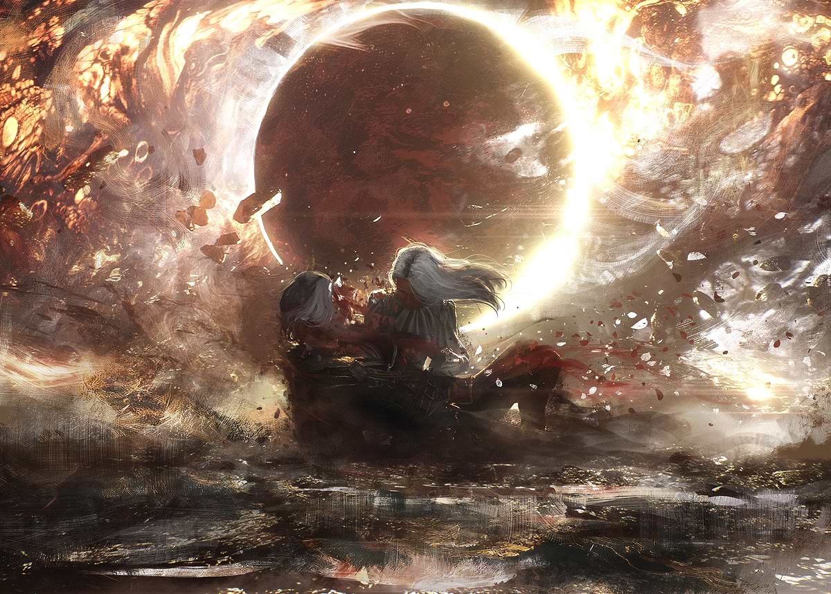 Maelle's Ending' Poster, picture, metal print, paint by Clair