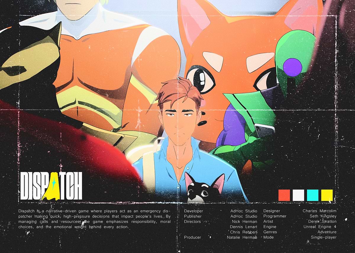 'Dispatch Game Poster' Poster, picture, metal print, paint by dinodoni ...