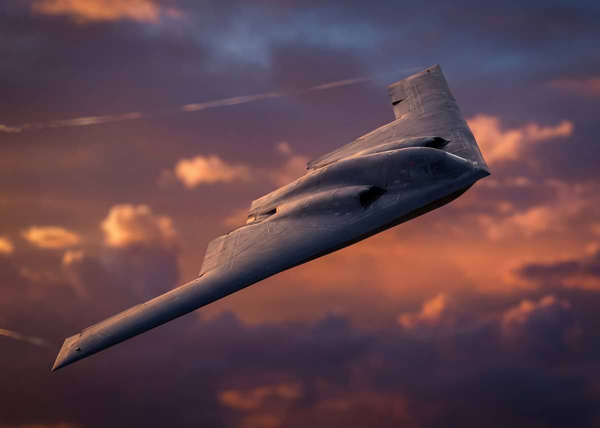 B-2 Spirit Stealth Bomber in Flight' Poster, picture, metal print