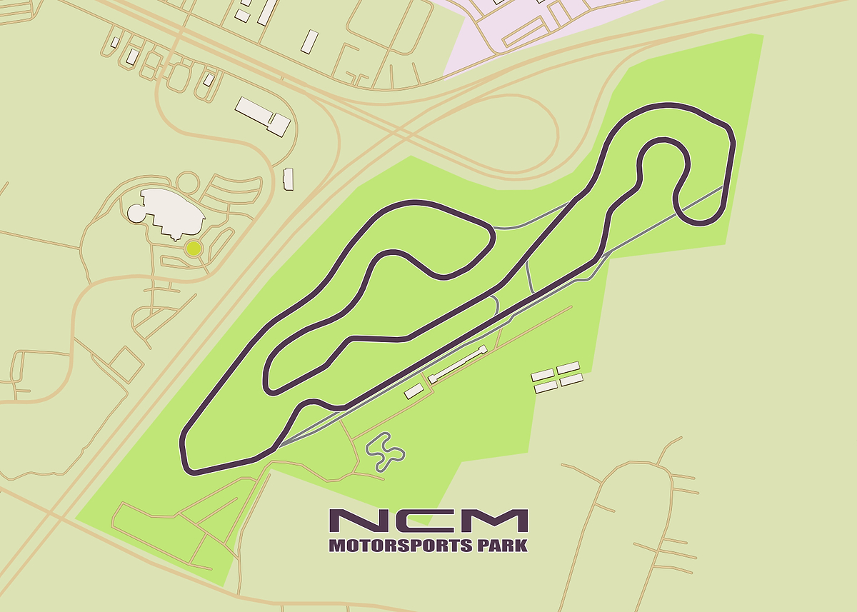 'NCM Motorsports Park Map' Poster, picture, metal print, paint by Sam ...
