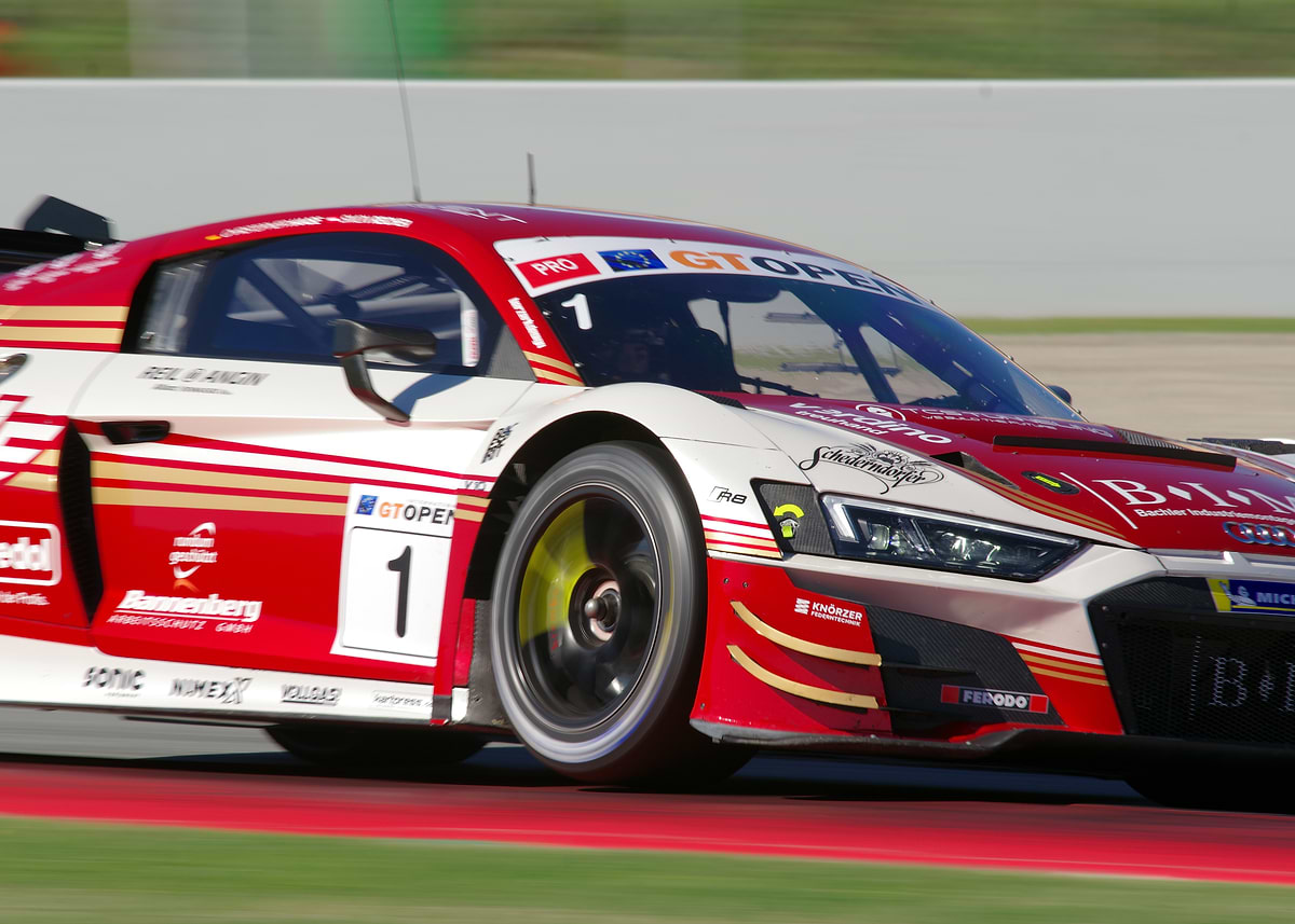 'Audi R8 Race Car in Action' Poster, picture, metal print, paint by ...