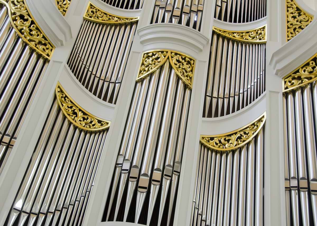 'Grand Pipe Organ Interior' Poster, picture, metal print, paint by ...