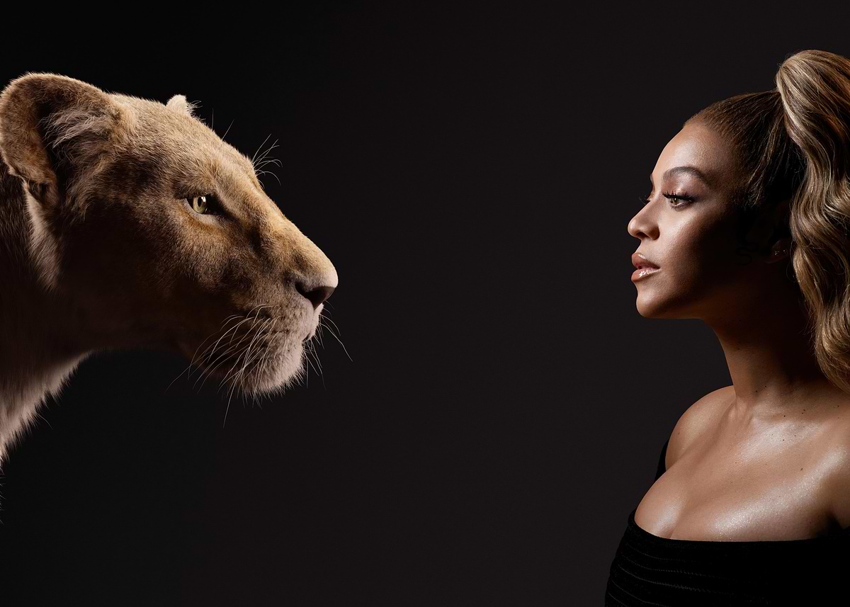 'Beyoncé and Lioness Face Off' Poster, picture, metal print, paint by ...