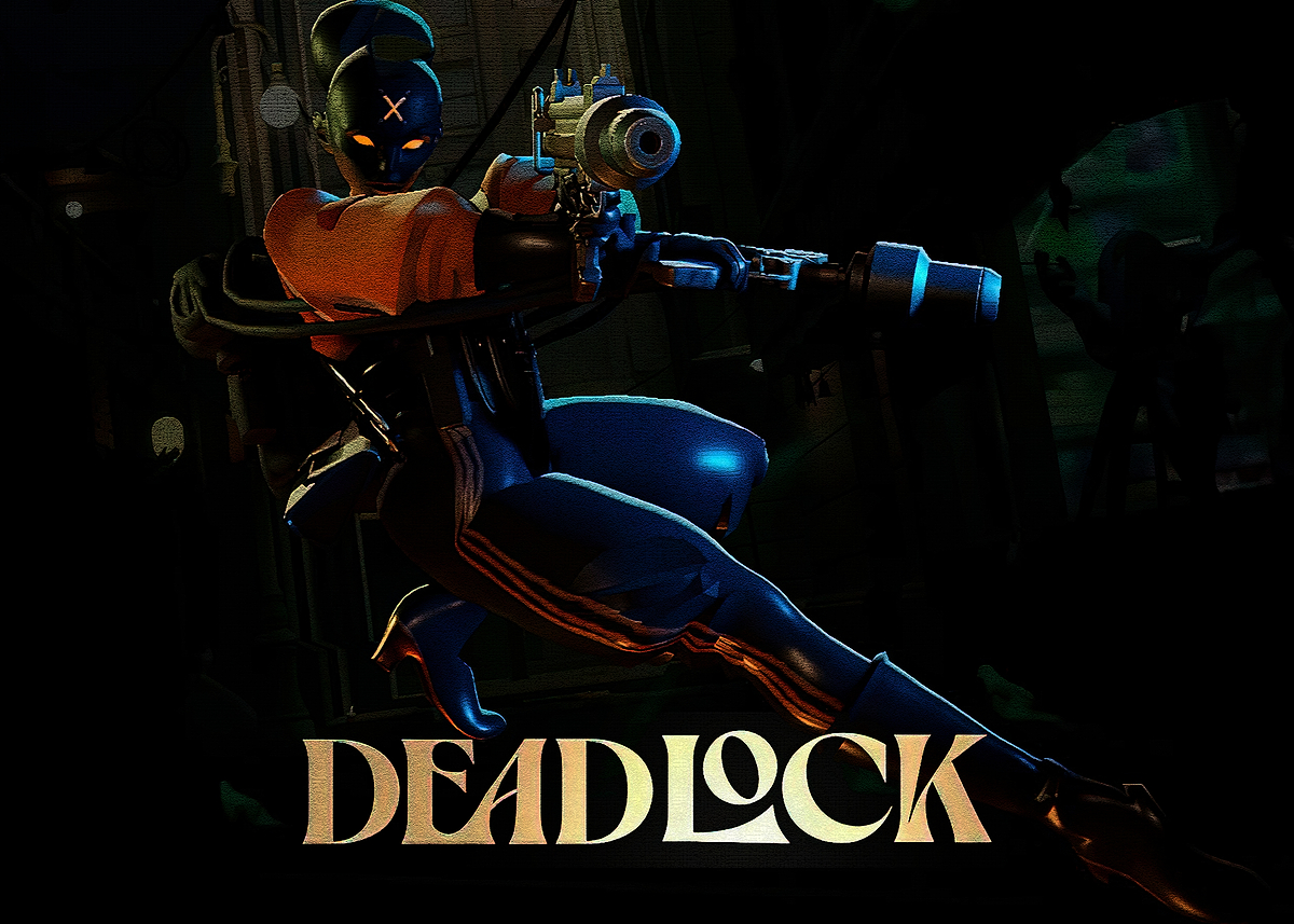 'Deadlock Game Character with Gun' Poster, picture, metal print, paint ...