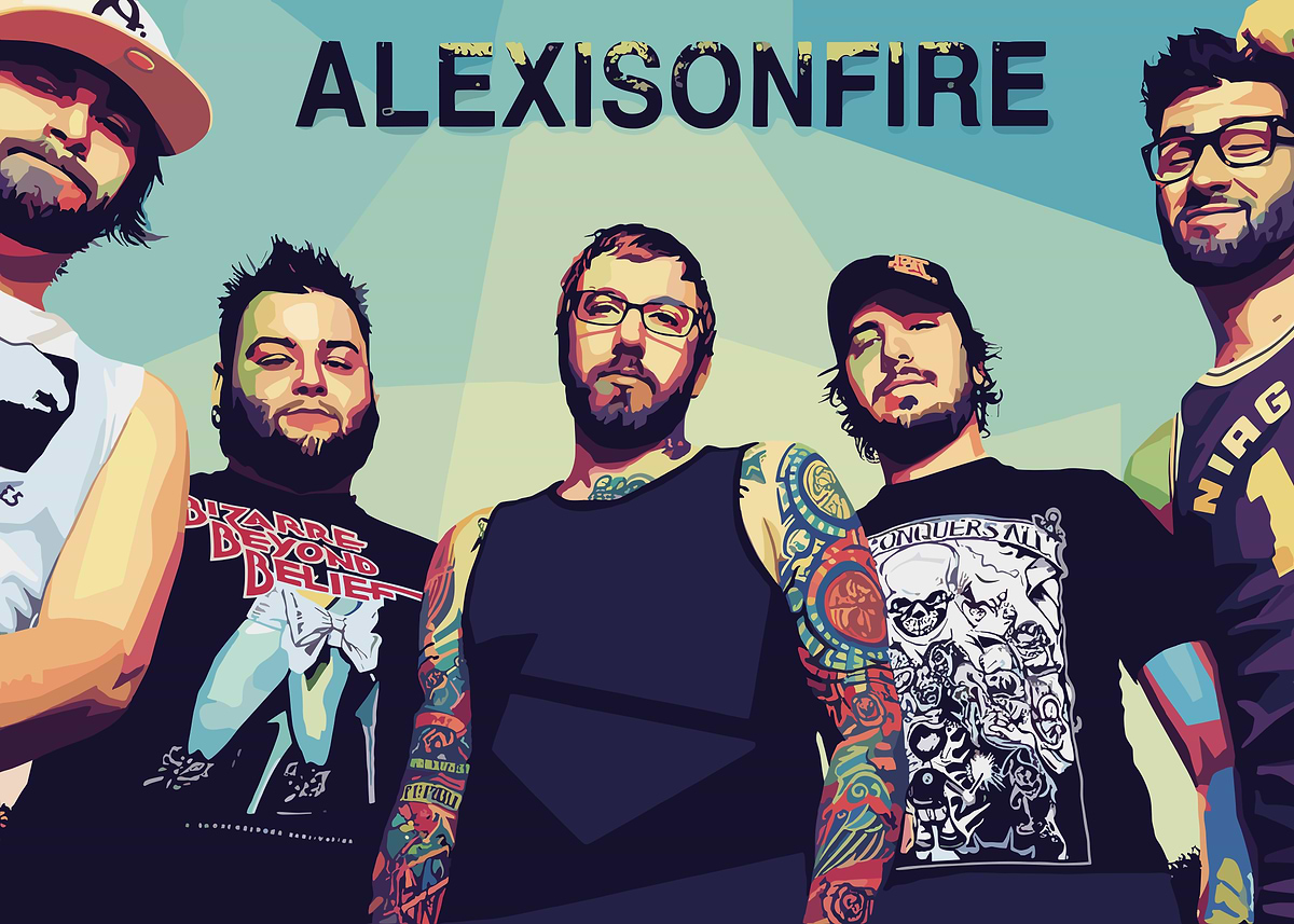 'Alexisonfire Band Portrait' Poster, picture, metal print, paint by Leo ...
