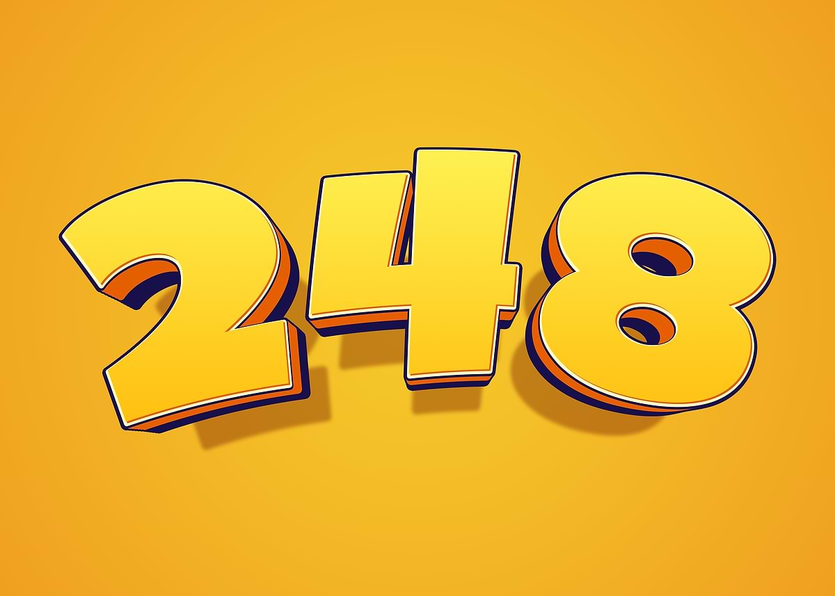 '3D Numbers 248' Poster, picture, metal print, paint by Ran Zty | Displate