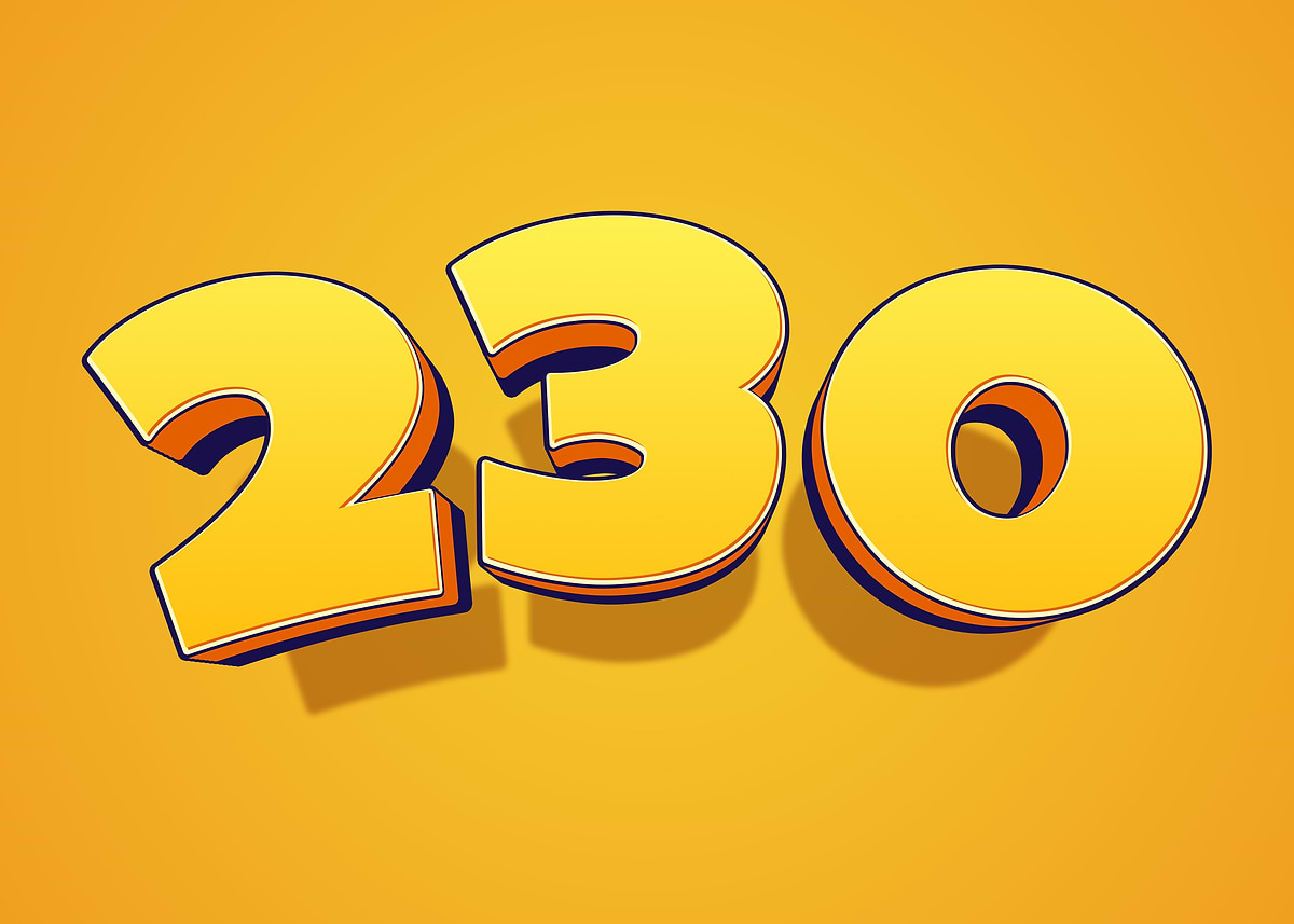 '3D Yellow Numbers 230' Poster, picture, metal print, paint by Ran Zty ...