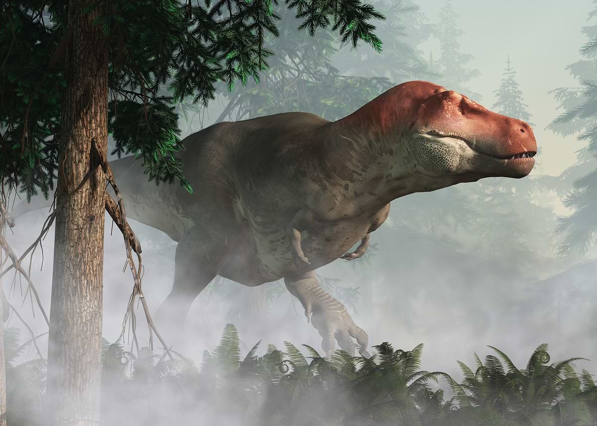 Chonky T-Rex' Poster, picture, metal print, paint by Daniel
