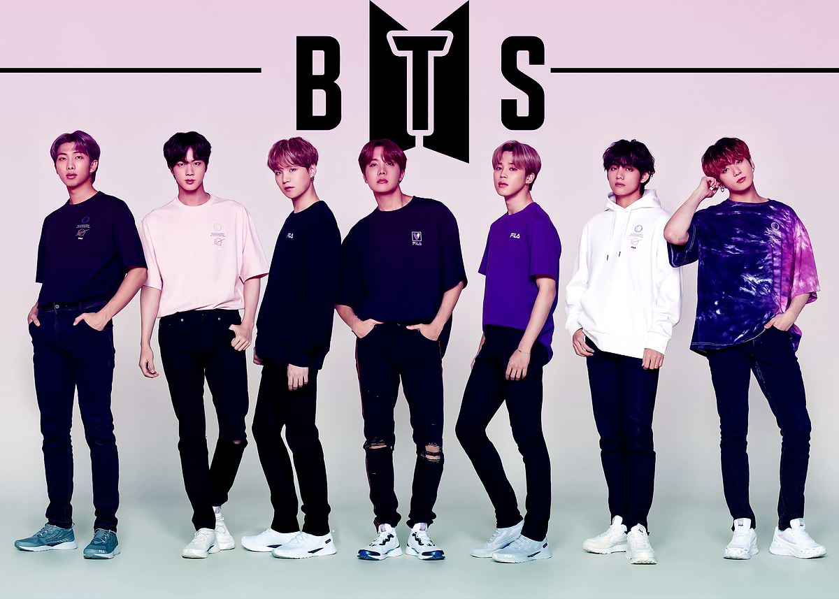 BTS Group Fashion Photo' Poster, picture, metal print, paint by