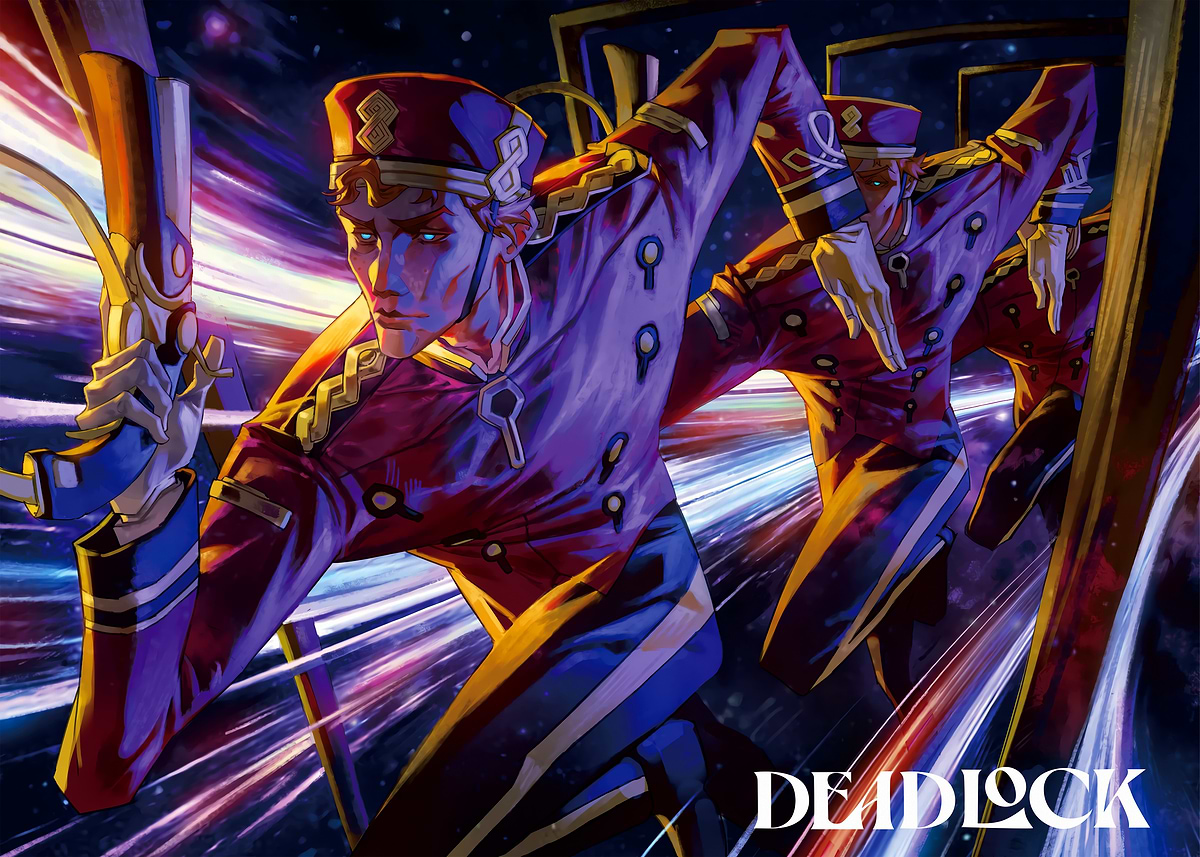 Deadlock Characters in Space' Poster, picture, metal print, paint