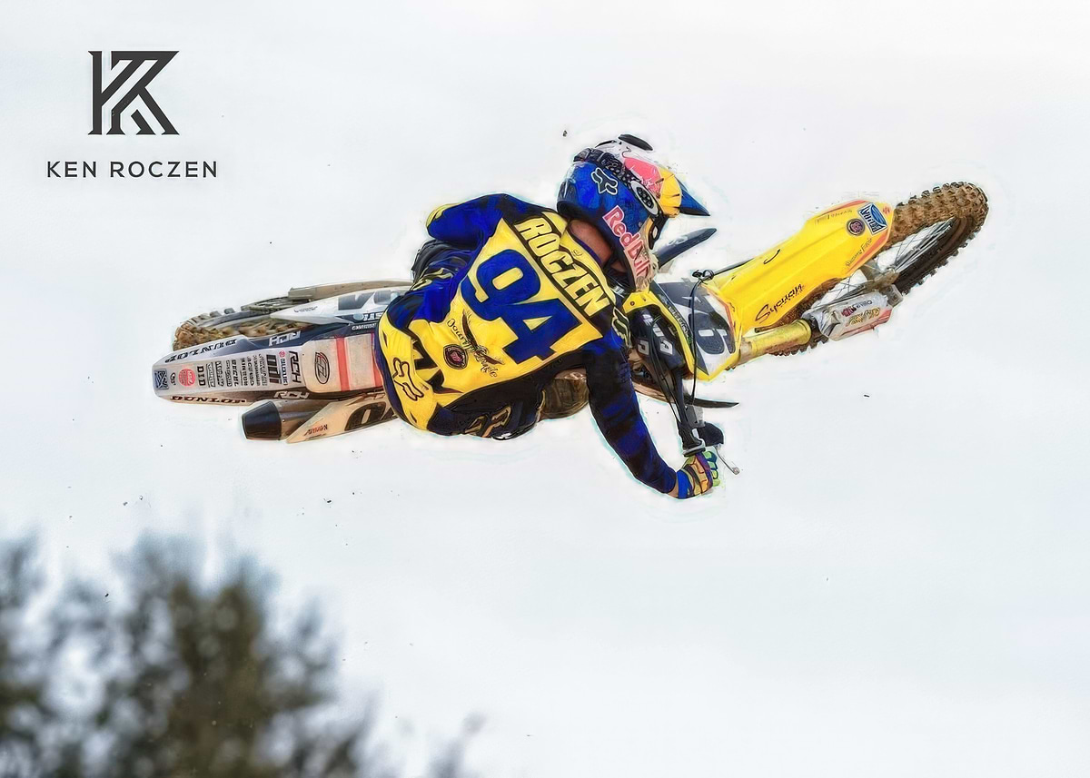 希少品 JUMPING CROSS バイクレースゲーム パンフレット チラシ Ken Roczen Motocross Jump' Poster, picture, metal print, paint by
