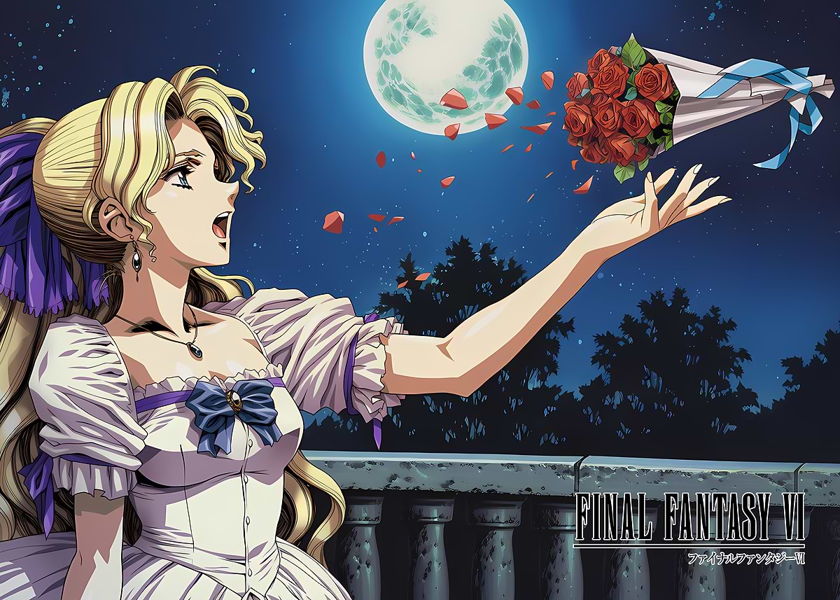 スターホース リターンズ ポスター Final Fantasy VI - Celes Chere as Maria the Opera Singer' Poster