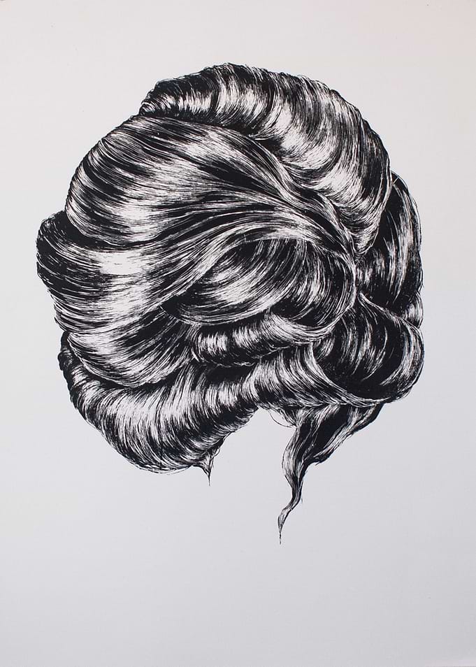 'Unquietness' Silkscreen print. 2012.