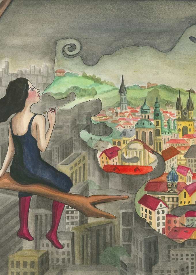 Mixed Medium- A surreal idea of illustration, depictin ...