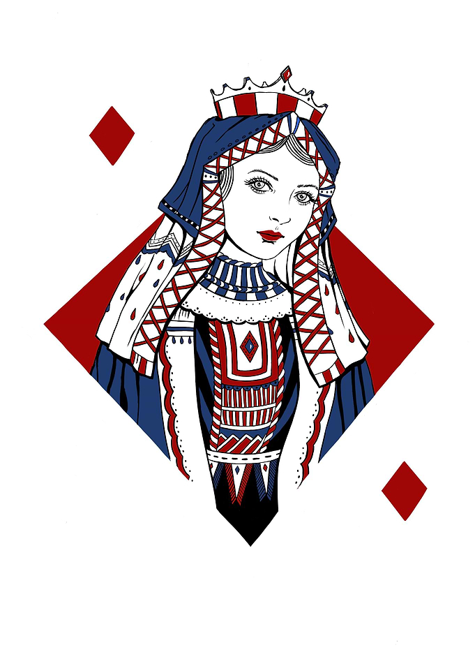 Digital- Another design of playing card layout, just bl ...