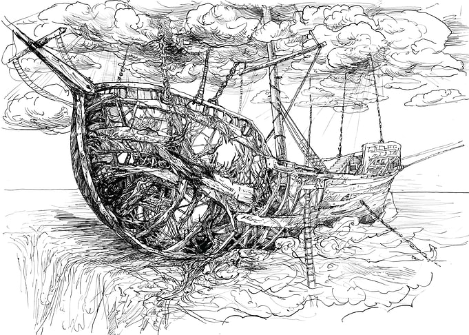 'Salvation' original technique : ink on paper created ...