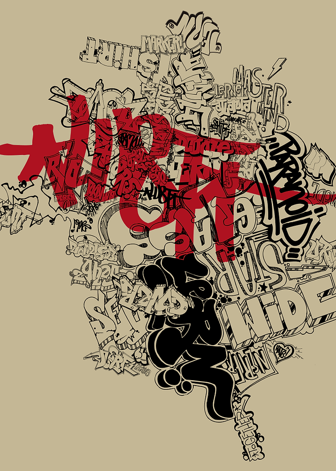 “Lust” - freestyle graffiti and tags collage by NYC bas ...