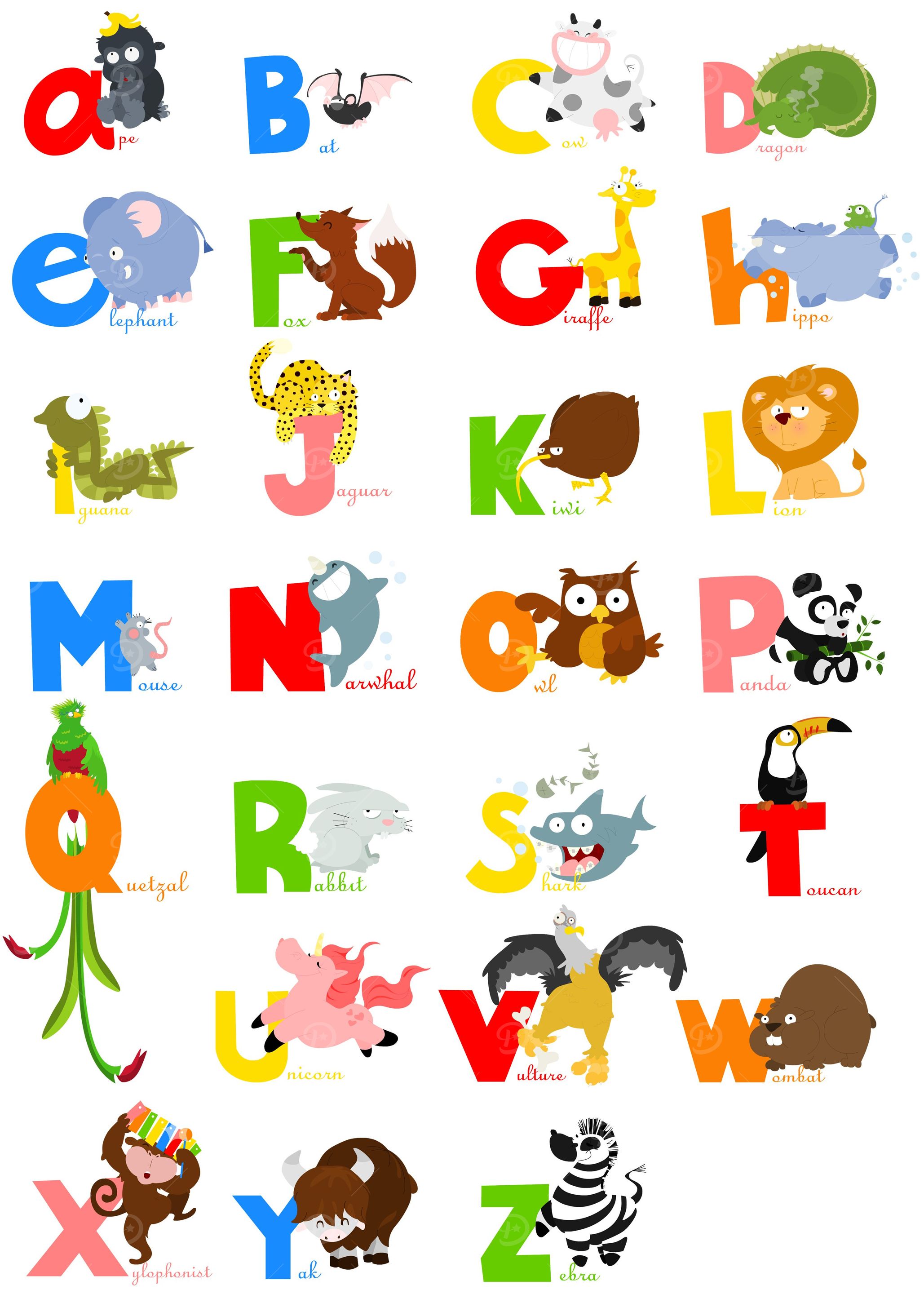 Animalphabet english ( English Animal Alphabet )