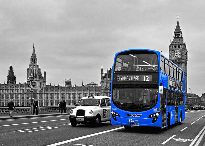 An unusual take on the 'London Red Bus' images. Here, ...