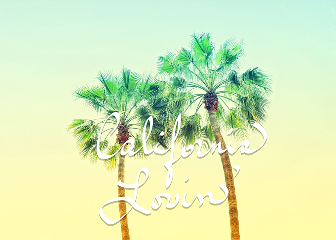 California Lovin' is a photographic image of Palm Trees ...