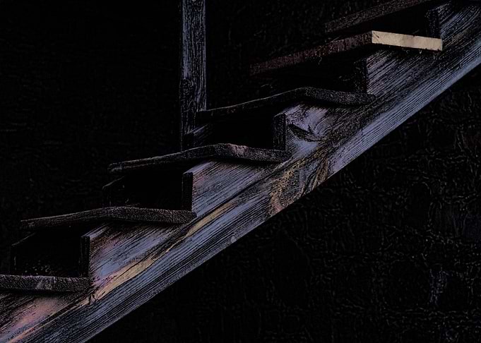Old stairs in San Miguel de Allende Mexico