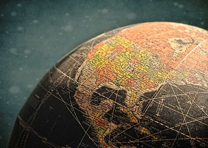 Vinage globe.