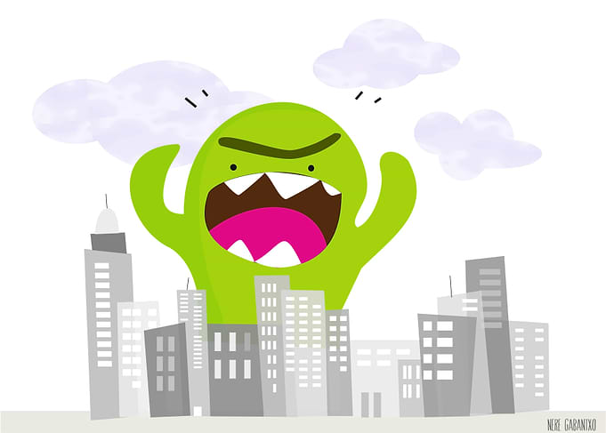 Angry monster comes to the city!