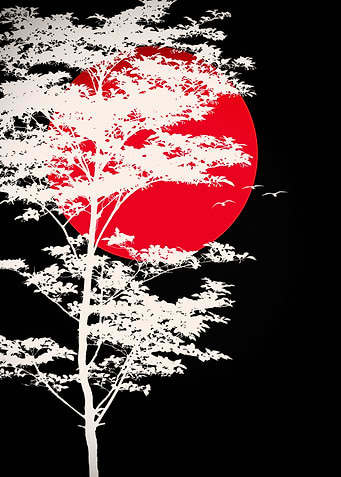 the blood-red Moon