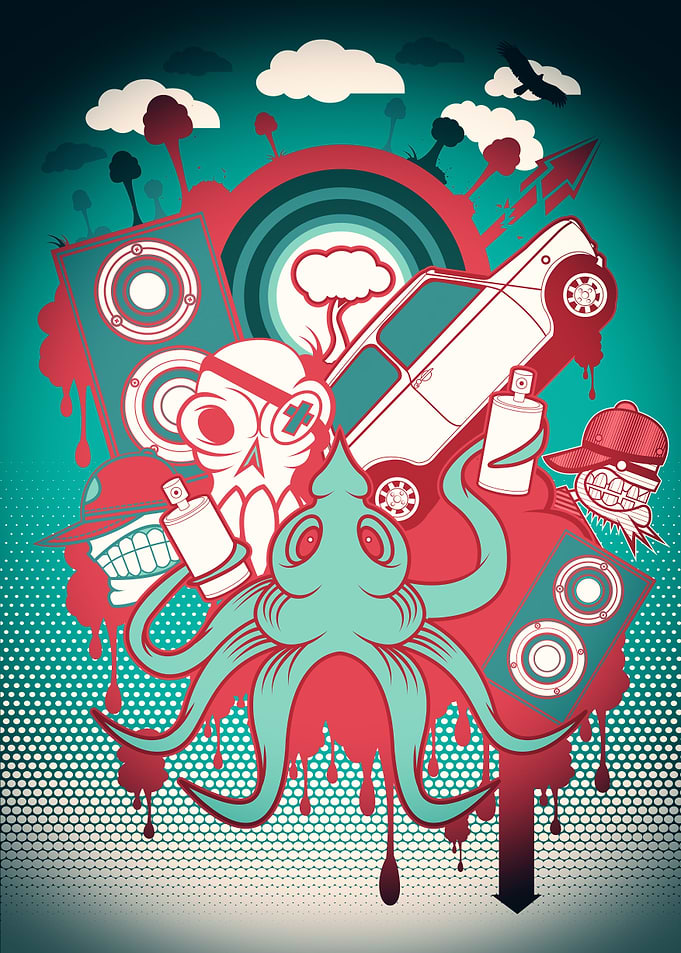 Digital Graffiti Canvas