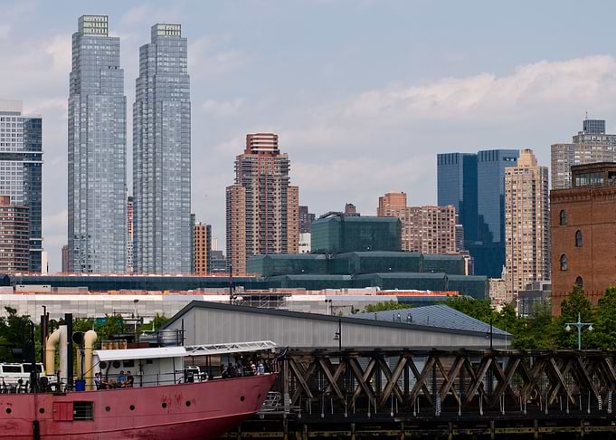 A section of the Manhattan city skyline