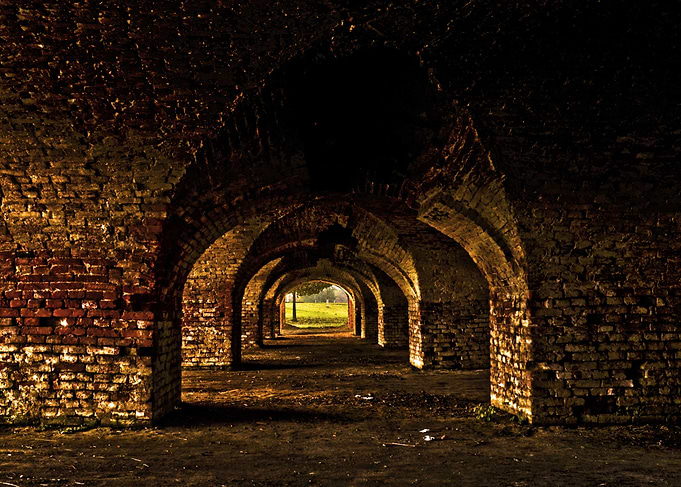 Remains of old city core.