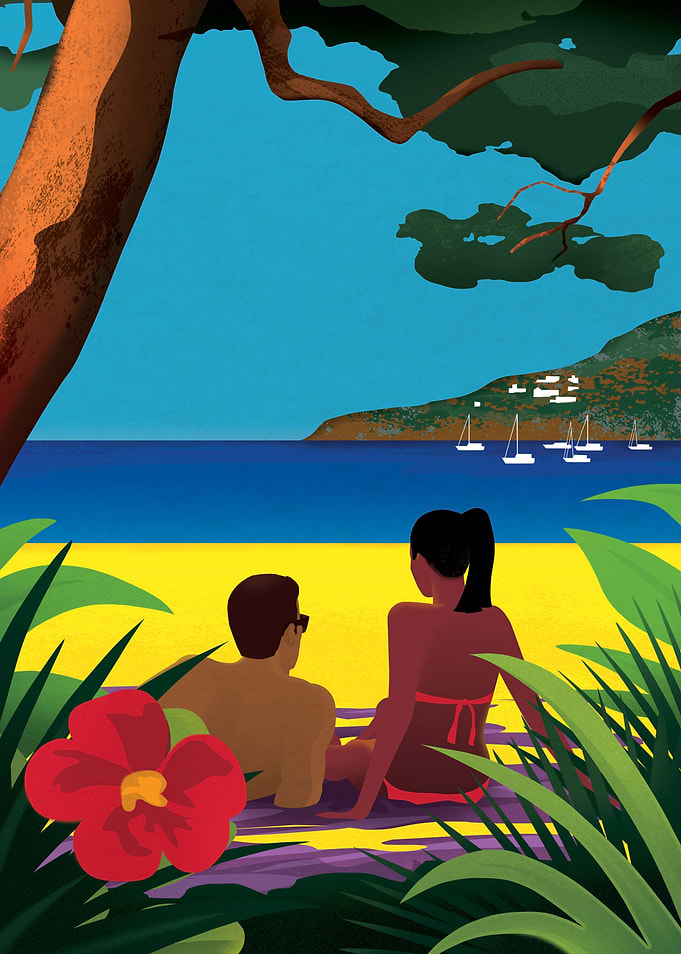 Create a vintage style holiday poster