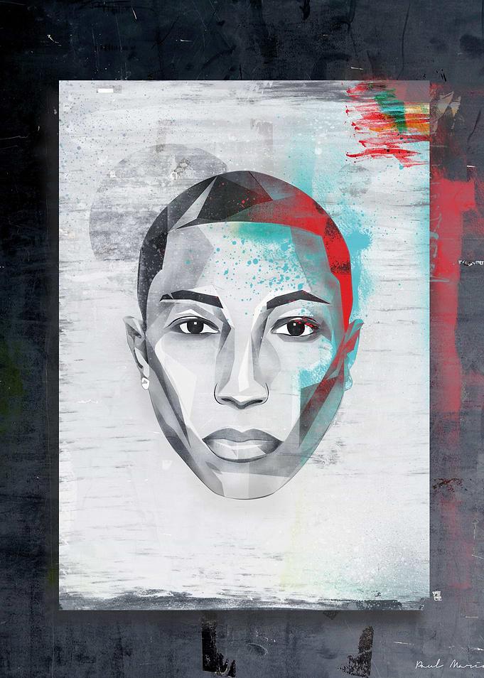 Pharell face graphic