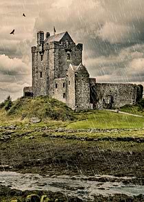 My photography in front of an Irish castle.