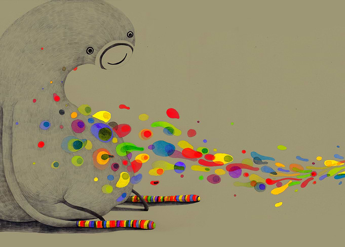 Colour Ghost form the series of the drawings about Colo ...