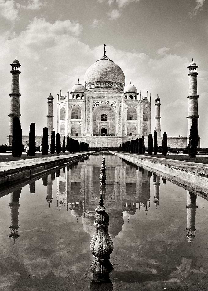 Reflections at the Taj Mahal