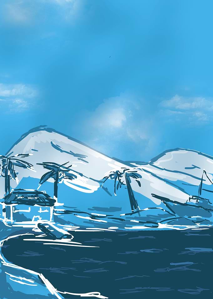 One of our digital paintings. In this work we tried to ...