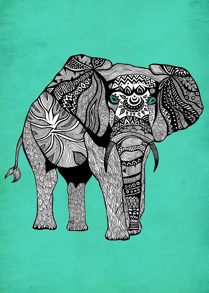 'Tribal Elephant of Namibia II'