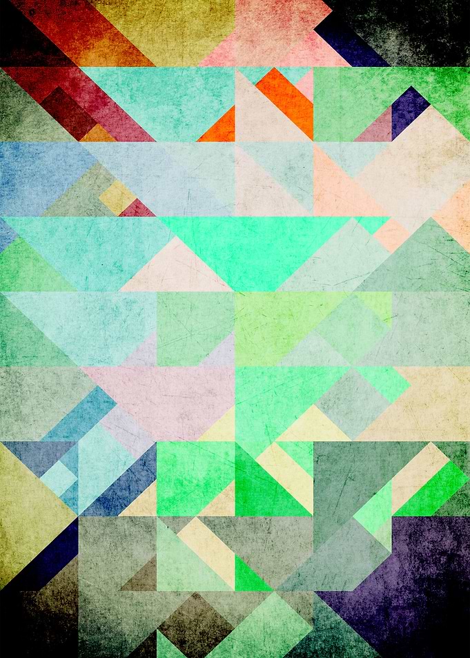 Retro Triangle Turquoise