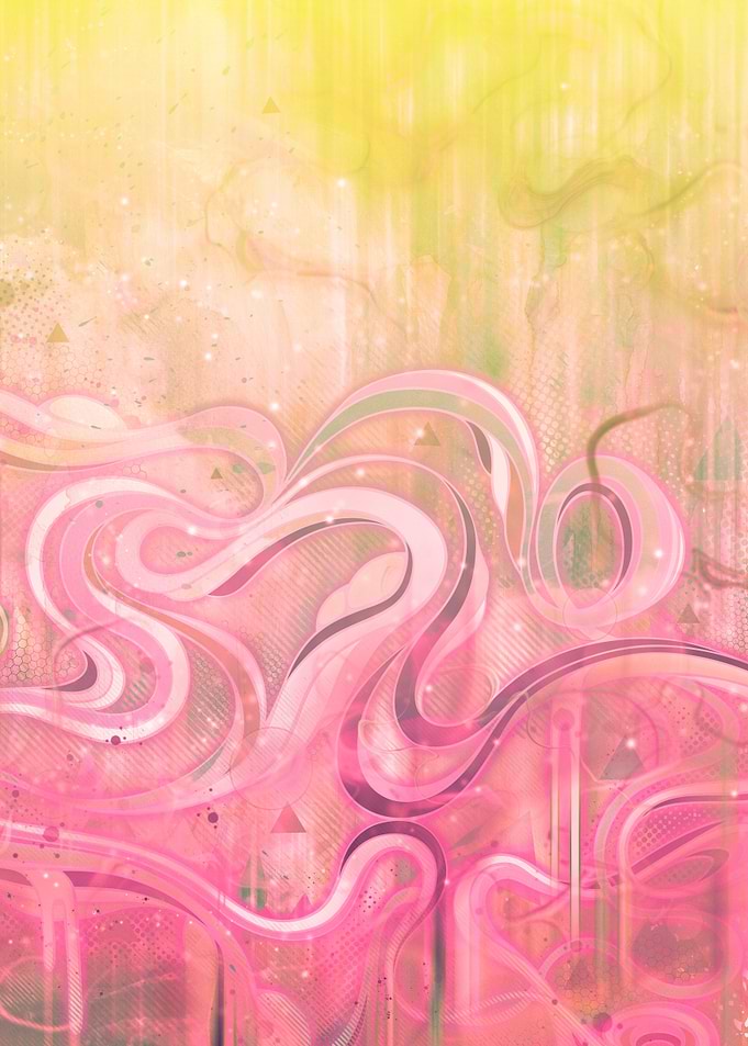 'Cascade' Abstract, cascading dream-scape.