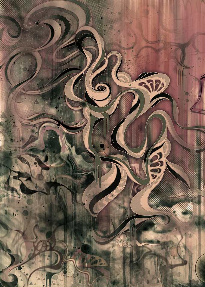 Abstract representation of a tempest.