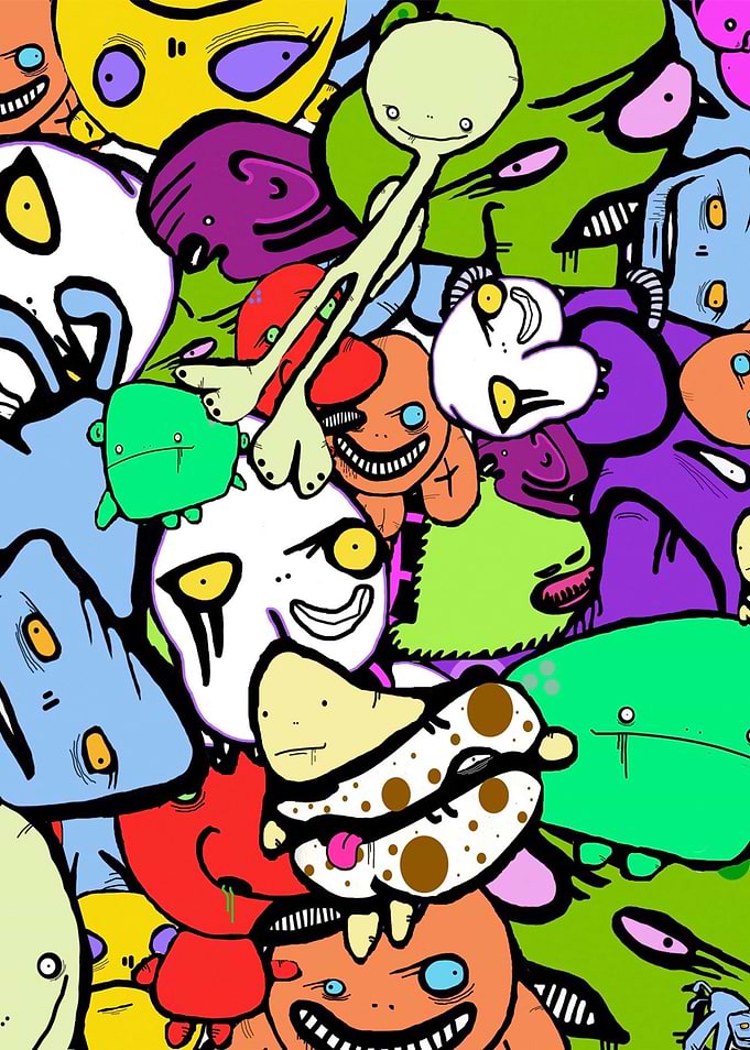 A collage of some of my characters I have designed over ...