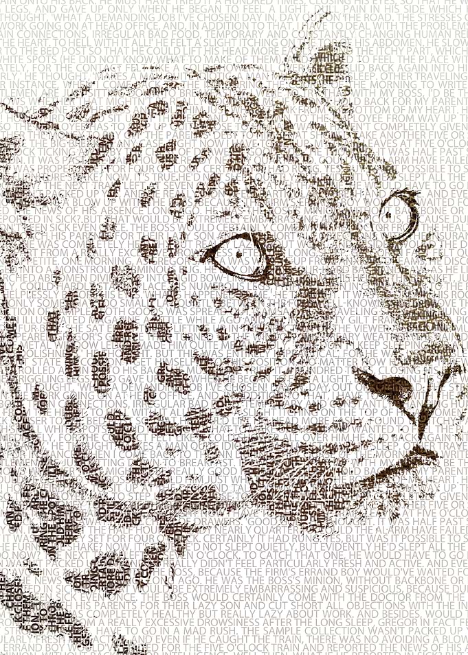 The intellectual leopard - typography art