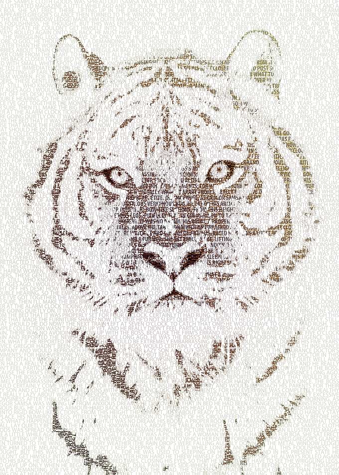 The Intellectual Tiger - typography art